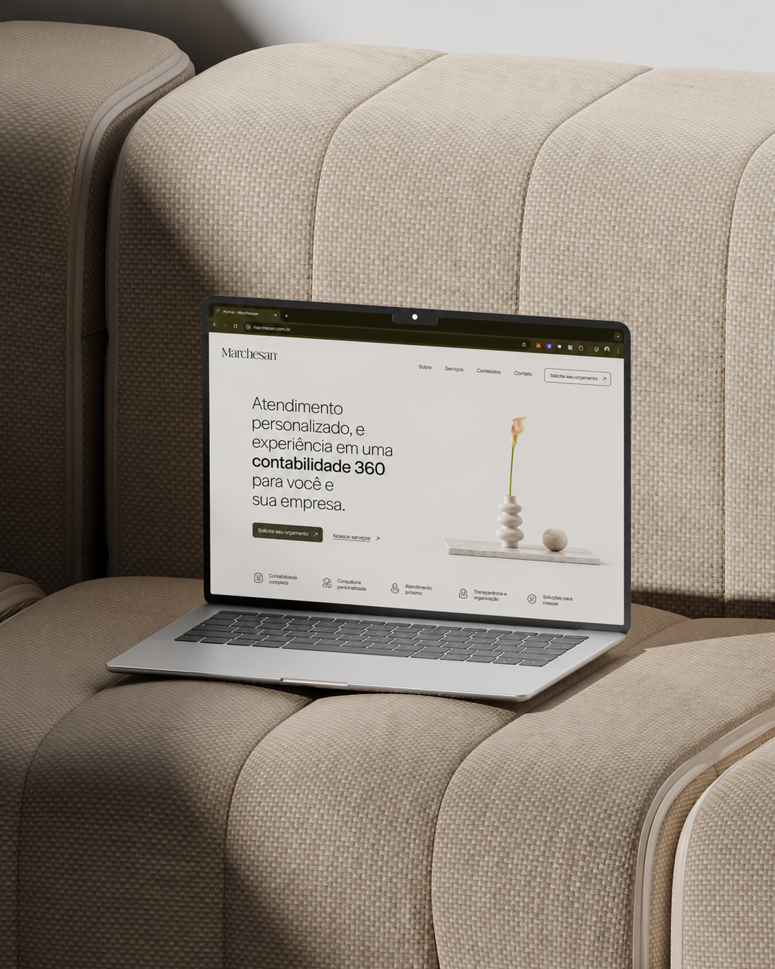 Marchesan website mockup