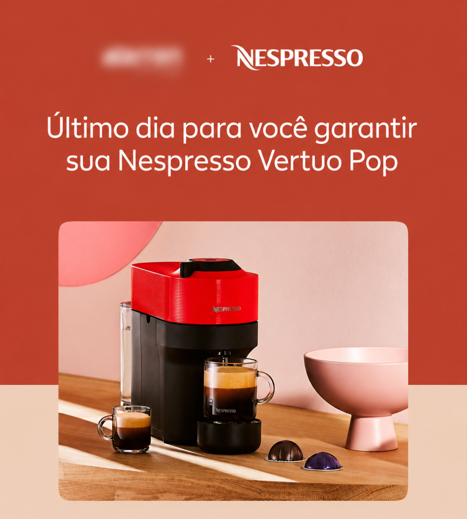 Nespresso partnership campaign — last day social post